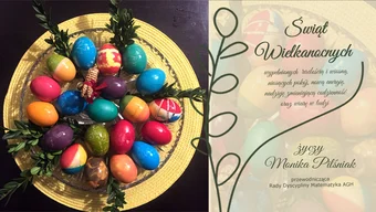 Kolorowe pisanki i grafika dekoracyjna